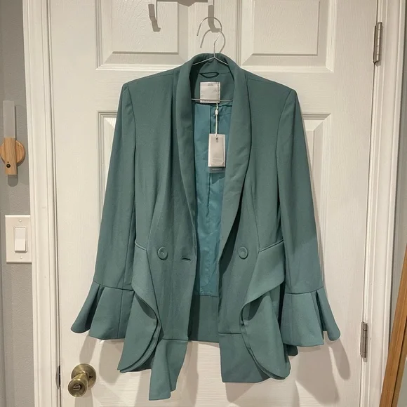 NWT C/MEO Collective Seafoam Blazer - Picture 3 of 4